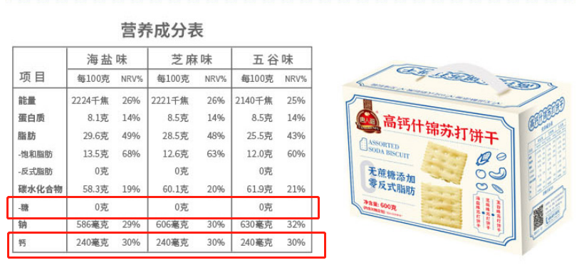 唐人福无糖高钙饼干